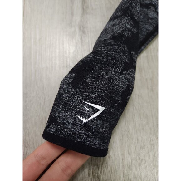 Gymshark Adapt Camo Seamless Long Sleeve Crop Top‎ Athletic Womens Small - Picture 4 of 7